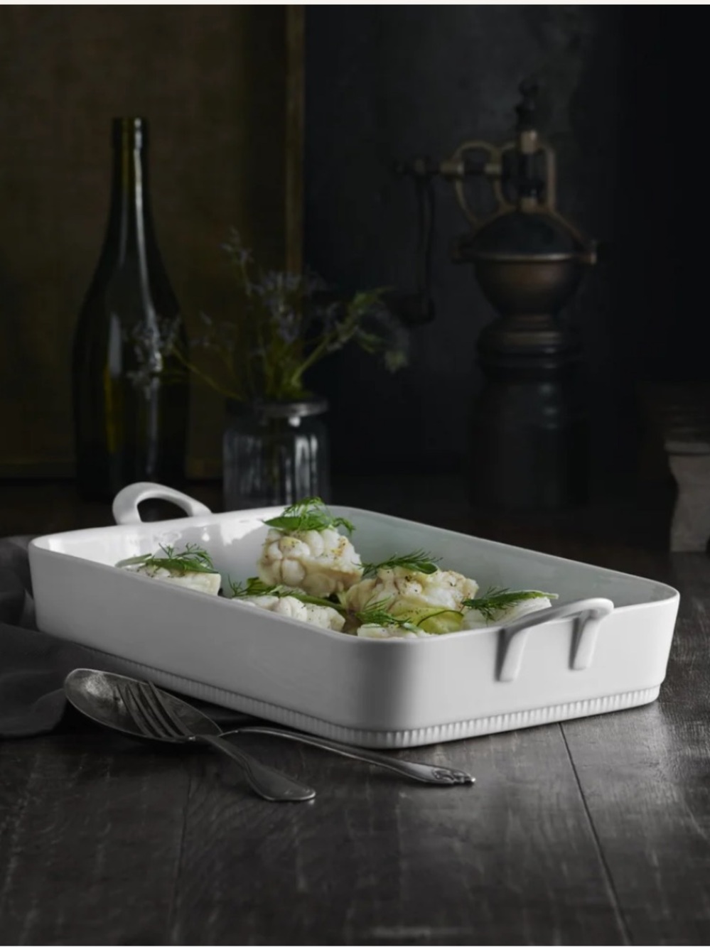 Pillivuyt Toulouse White Rectangular
Baker approx 12”x7” Ceramic Baking Serving